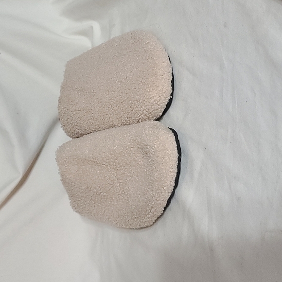 Nicole Miller Cream Fuzzy Mules - Picture 3 of 8